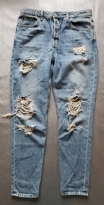 Topshop Ripped Boyfriend Jeans